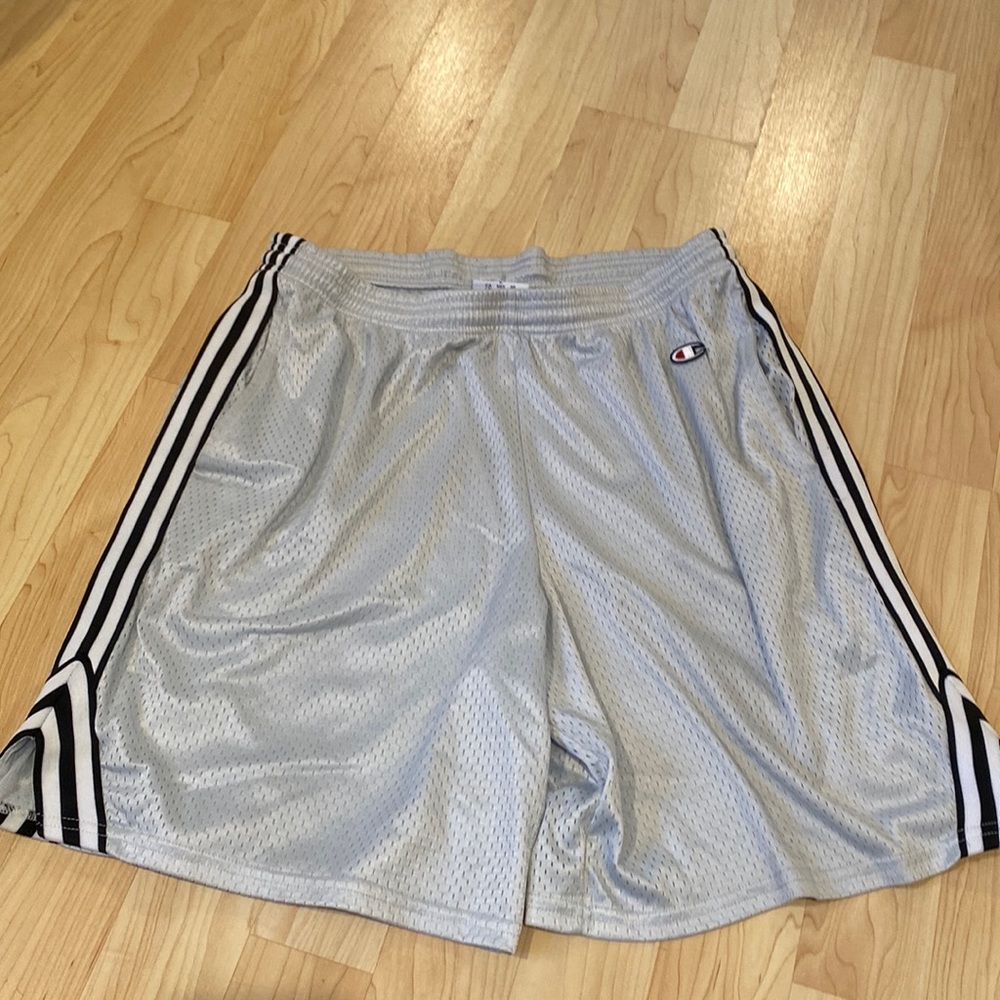 Champion men varsity lacrosse shorts white off